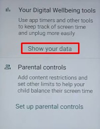 klik show your data