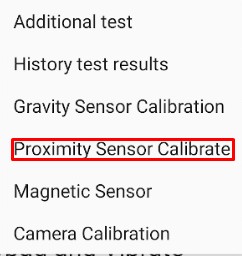 proximity sensor