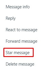 star message