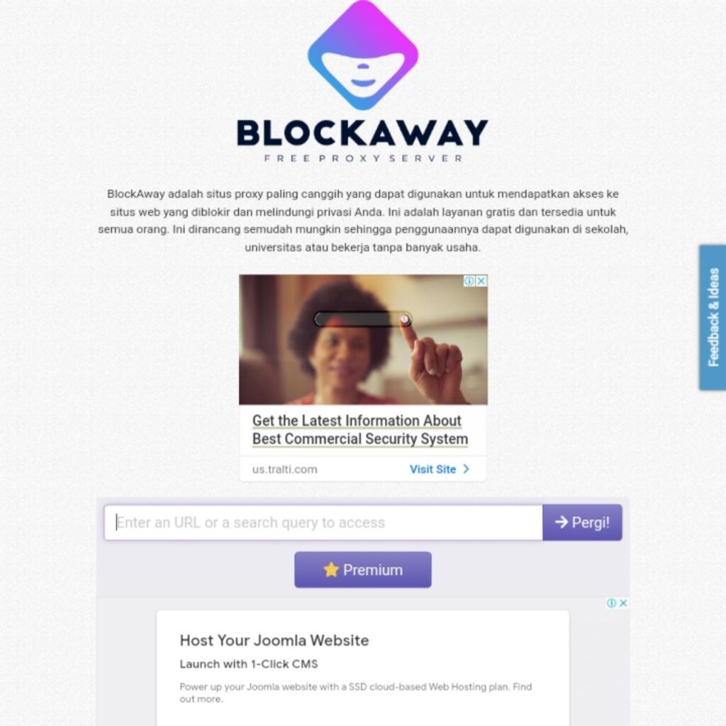 Cara Buka Situs Web Terblokir dengan Blockaway Proxy