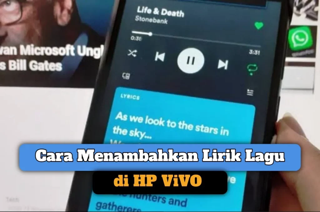 Cara menambahkan lirik lagu di hp vivo